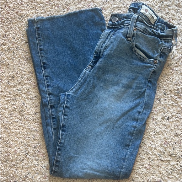 AG Adriano Goldschmied Light Blue Cropped Jeans Size 28 - Picture 1 of 8